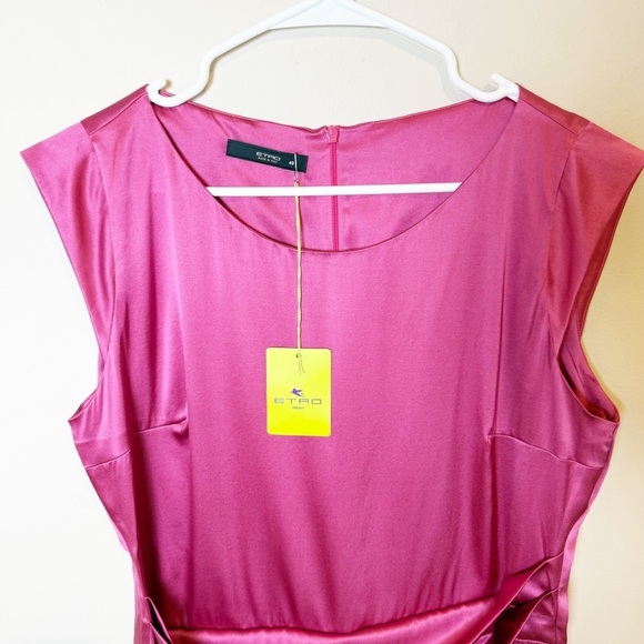 NWT Beautiful pink Etro silk blouse size 14 EU48 - Picture 4 of 11